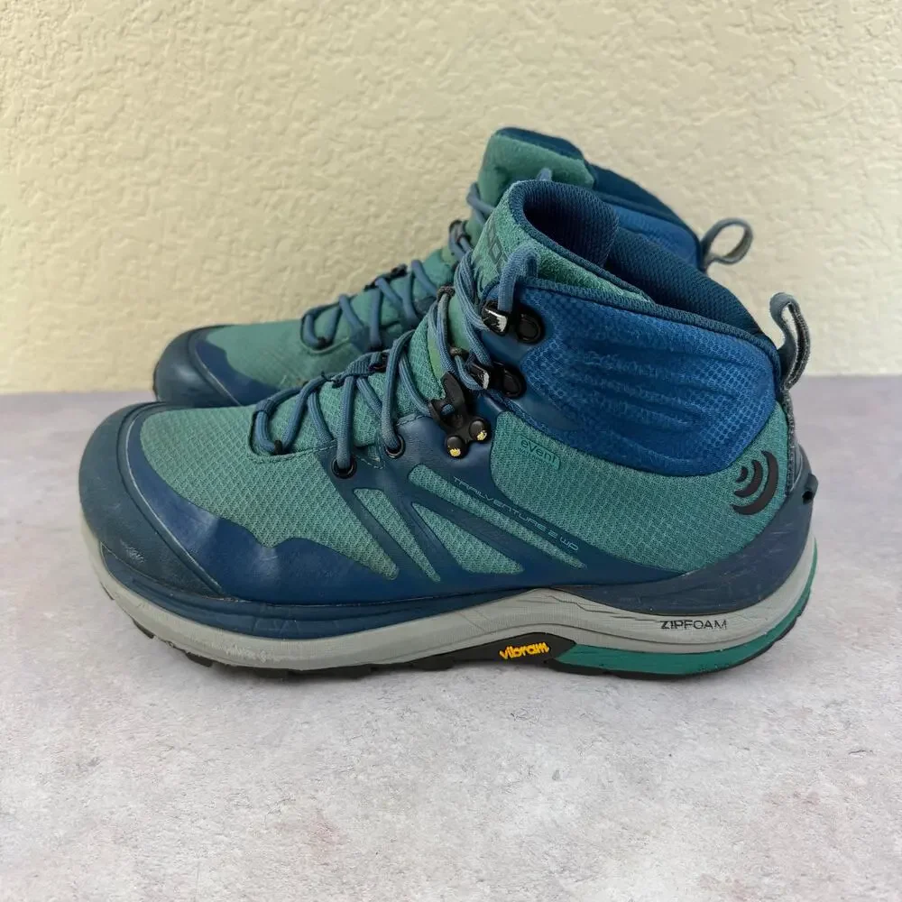Topo Athletic Boots Womens 9.5 Trailventure 2 WP Blue Hiking Replacement Insoles